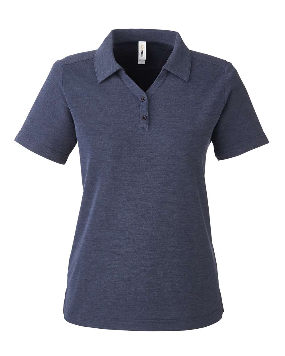 Women's Fusion ChromaSoft™ Pique Polo - Front - B280A7682 - Classic Navy Heather