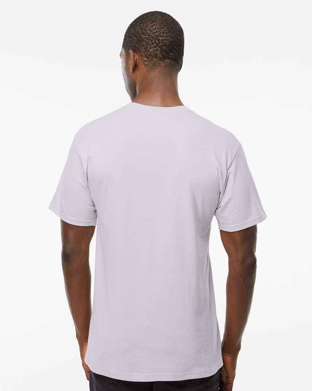 Gold Soft Touch T-Shirt - OnModelBack - B01542013 - Silver