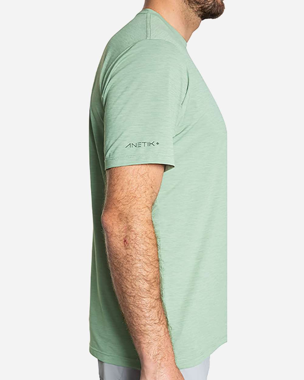Low Pro Tech T-Shirt - OnModelSide - B00733113 - Olive Heathered