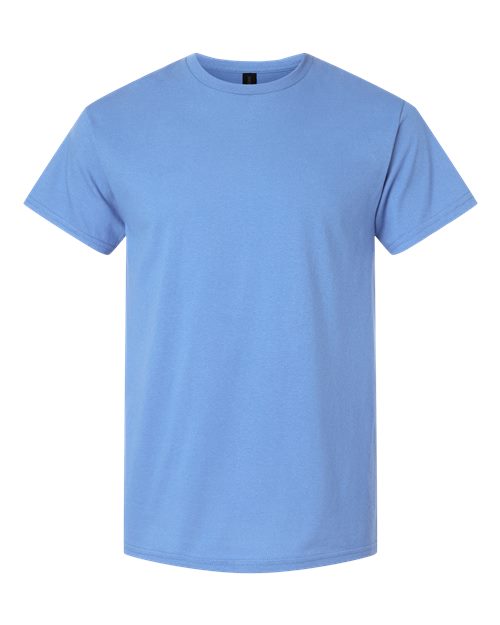 Unisex Light Cotton T-Shirt - Front - B02860162 - Carolina Blue