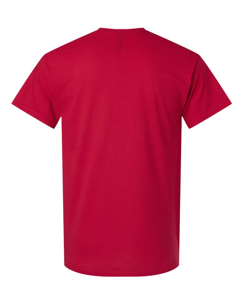 Light Cotton T-Shirt - Back - B02860182 - Cherry Red