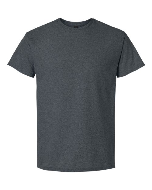 Unisex Light Cotton T-Shirt - Front - B02860202 - Dark Heather