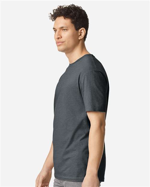 Unisex Light Cotton T-Shirt - OnModelSide - B02860202 - Dark Heather