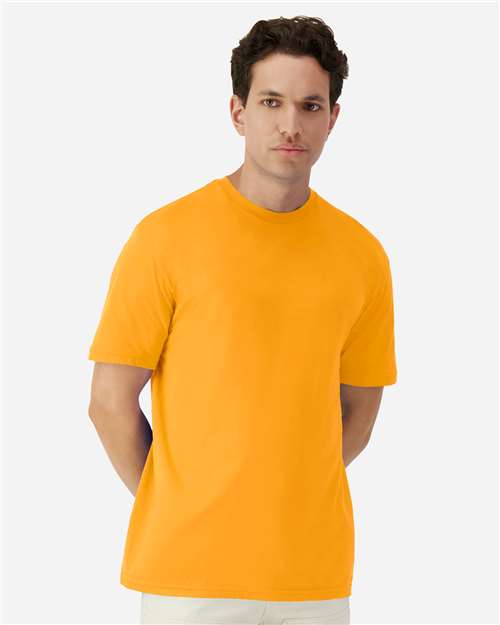 Unisex Light Cotton T-Shirt - OnModelFront - B02860212 - Gold
