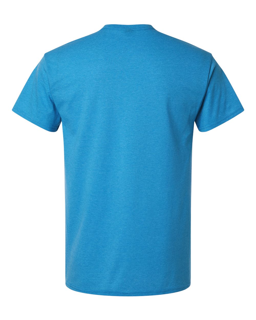 Light Cotton T-Shirt - Back - B02860722 - Heather Sapphire