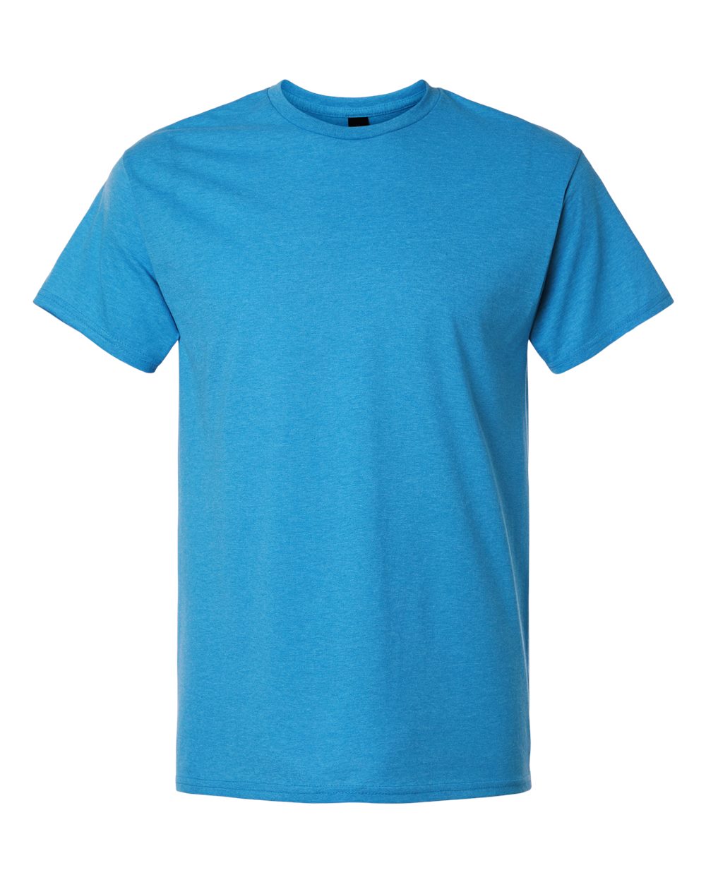 Light Cotton T-Shirt - Front - B02860722 - Heather Sapphire