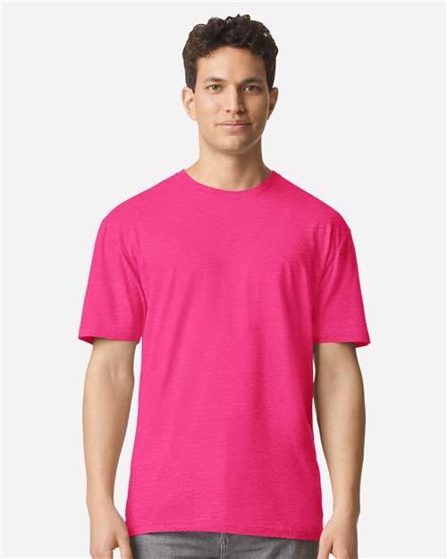 Unisex Light Cotton T-Shirt - OnModelFront - B02860282 - Heliconia