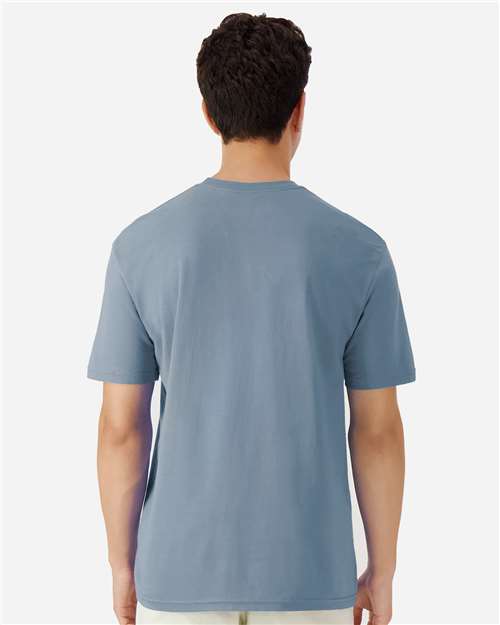 Unisex Light Cotton T-Shirt - OnModelBack - B02860392 - Stone Blue