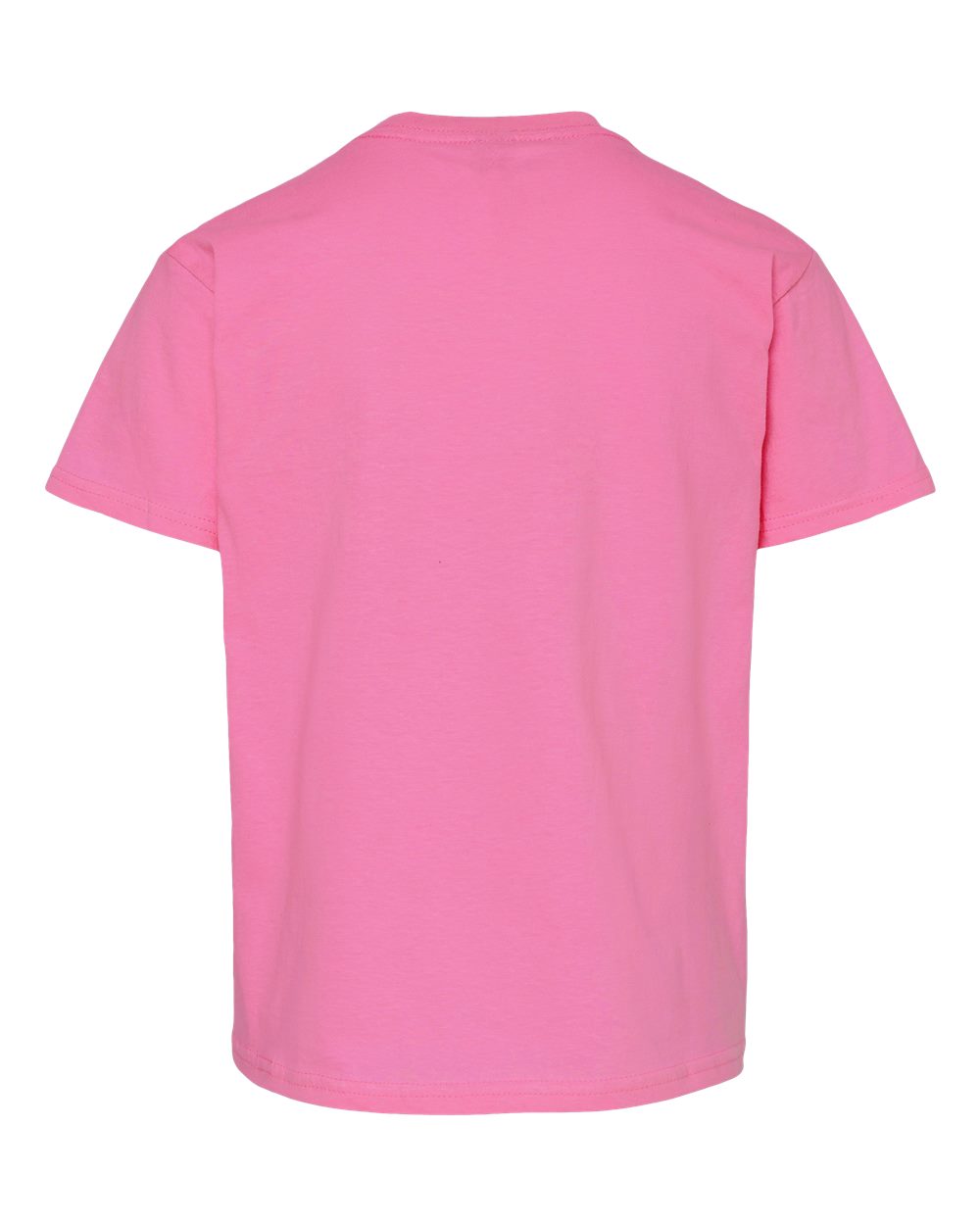 Youth Light Cotton T-Shirt - Back - B04660302 - Azalea