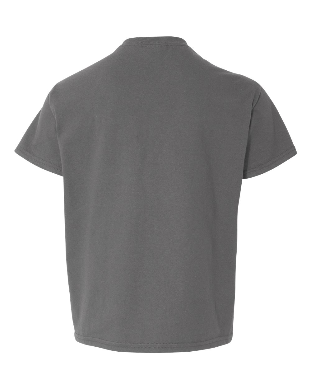 Youth Light Cotton T-Shirt - Back - B04660592 - Charcoal