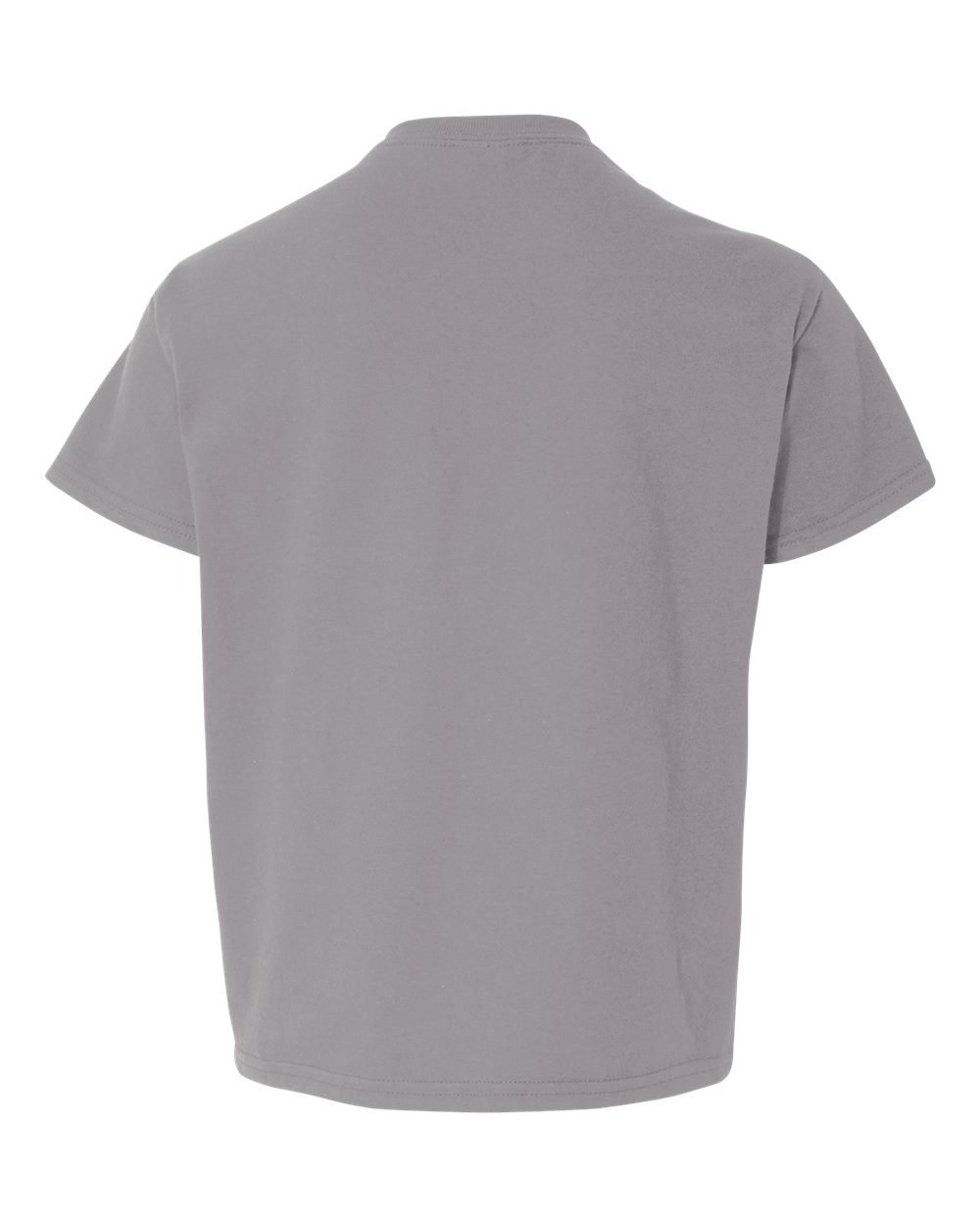 Youth Light Cotton T-Shirt - Back - B04660132 - Gravel