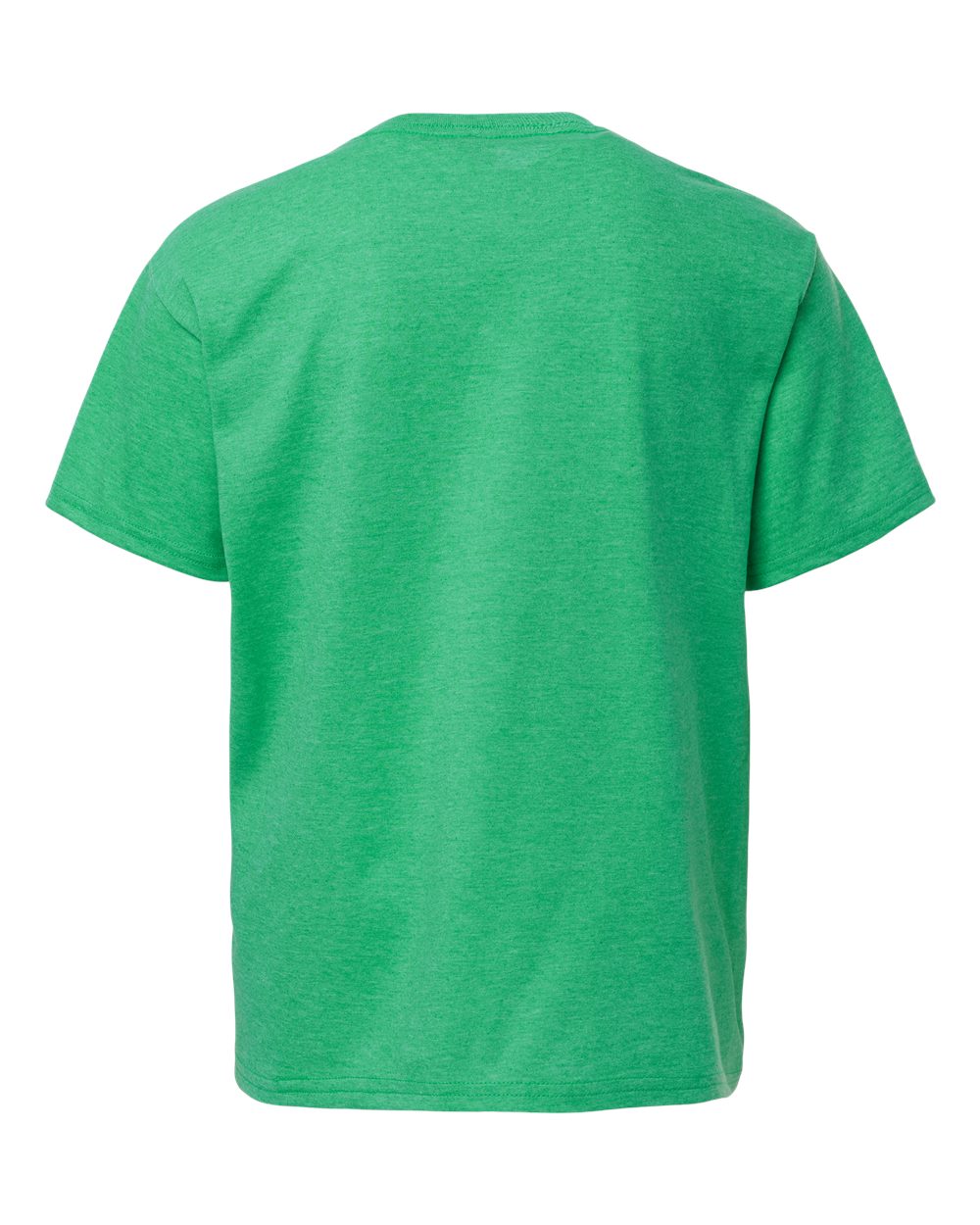 Youth Light Cotton T-Shirt - Back - B04660152 - Heather Irish Green