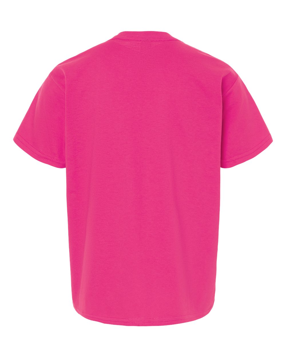 Youth Light Cotton T-Shirt - Back - B04660172 - Heliconia