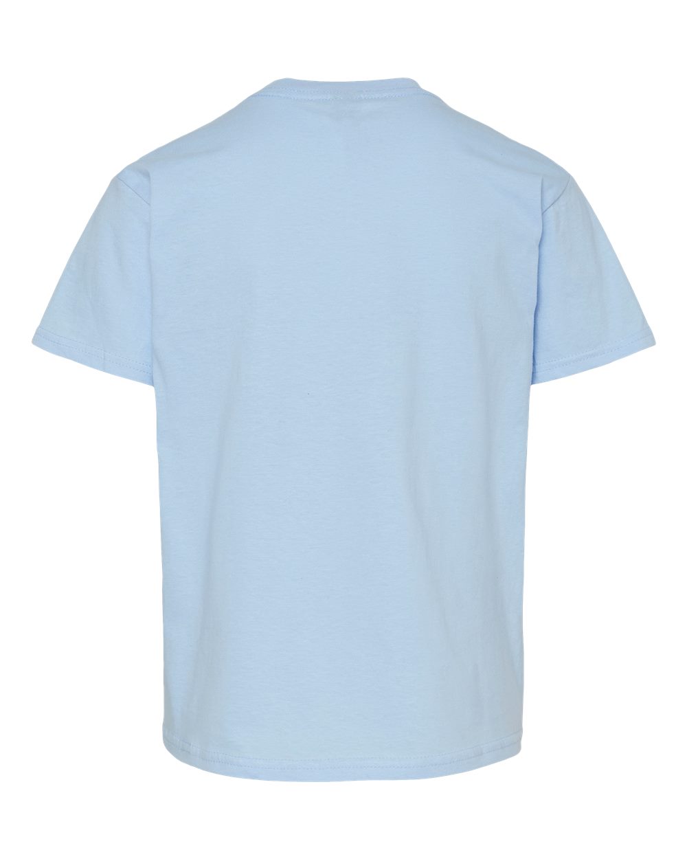 Youth Light Cotton T-Shirt - Back - B04660202 - Light Blue