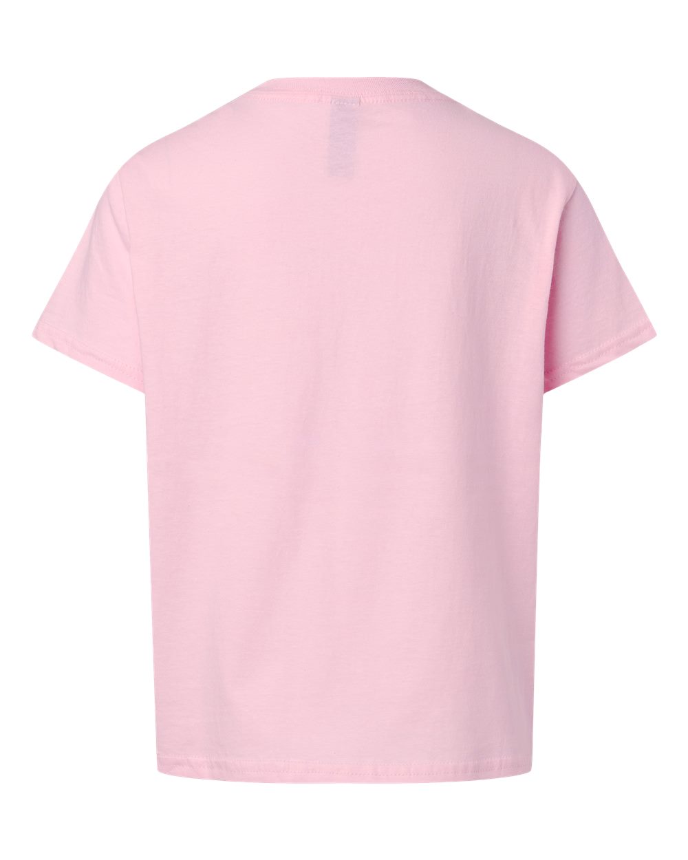Youth Light Cotton T-Shirt - Back - B04660212 - Light Pink