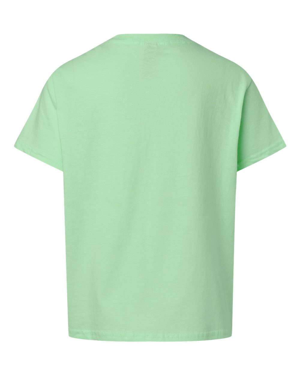 Youth Light Cotton T-Shirt - Back - B04660232 - Mint Green