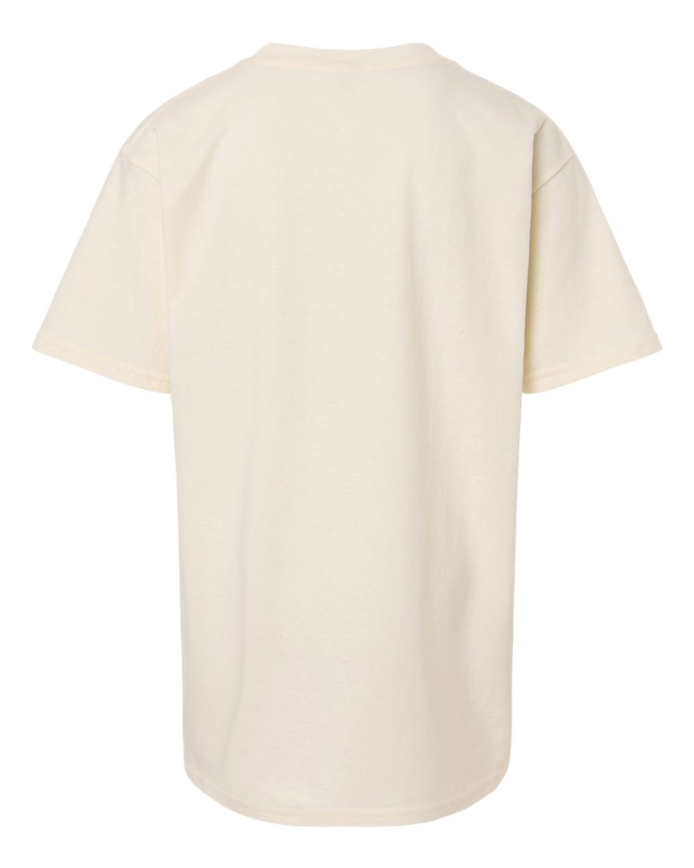 Youth Light Cotton T-Shirt - Back - B04660242 - Natural