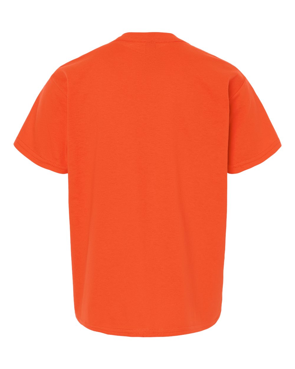 Youth Light Cotton T-Shirt - Back - B04660662 - Orange