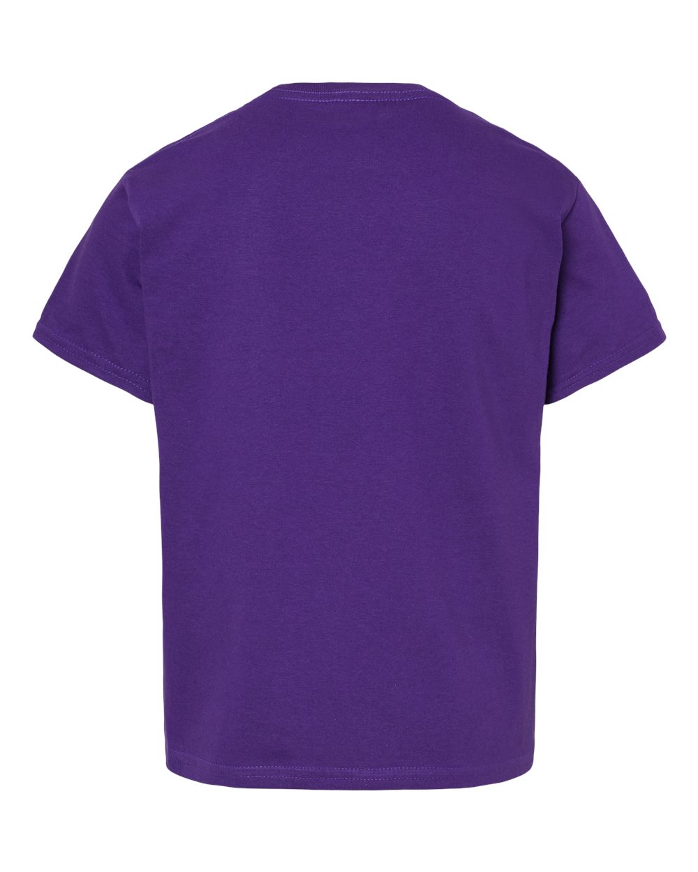 Youth Light Cotton T-Shirt - Back - B04660282 - Purple