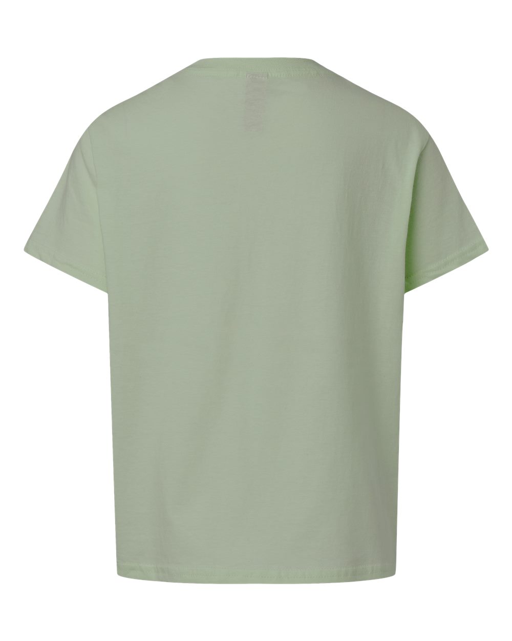 Youth Light Cotton T-Shirt - Back - B04660352 - Sage