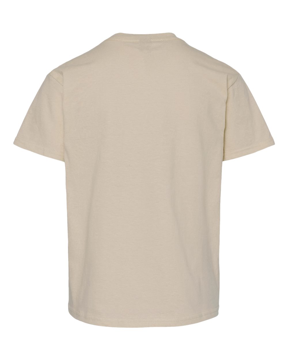 Youth Light Cotton T-Shirt - Back - B04660362 - Sand