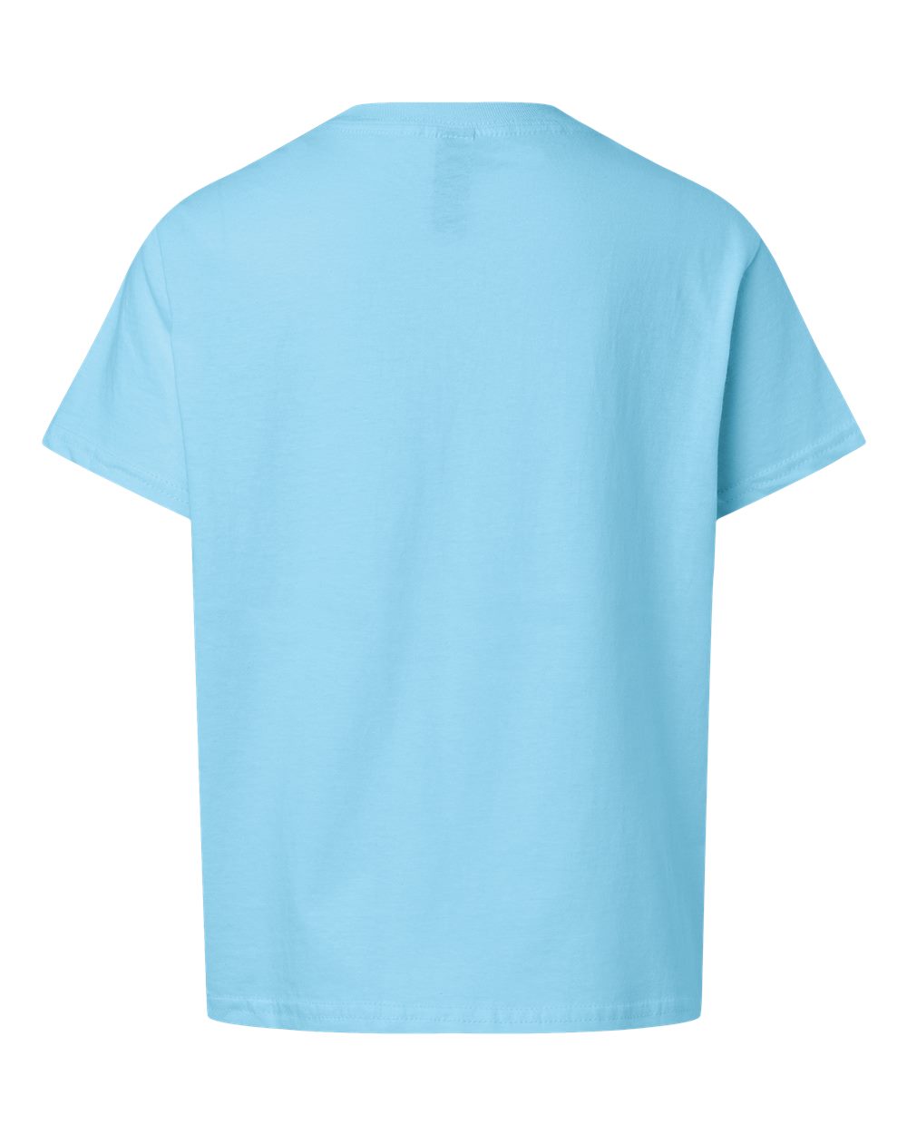 Youth Light Cotton T-Shirt - Back - B04660382 - Sky