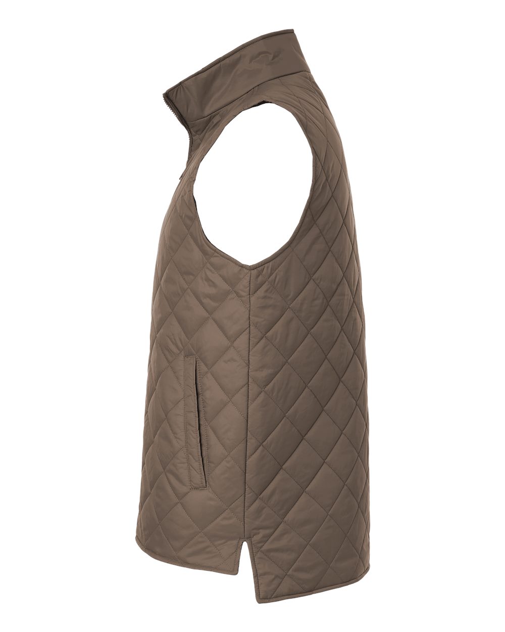 Vintage Diamond Quilted Vest - DirectSide - B09452023 - Driftwood