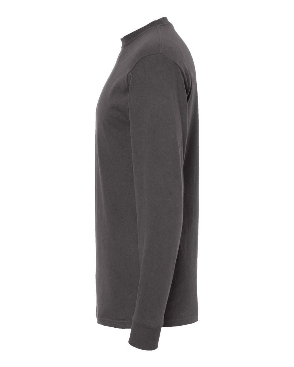 Gold Soft Touch Long Sleeve T-Shirt - DirectSide - B01742513 - Charcoal