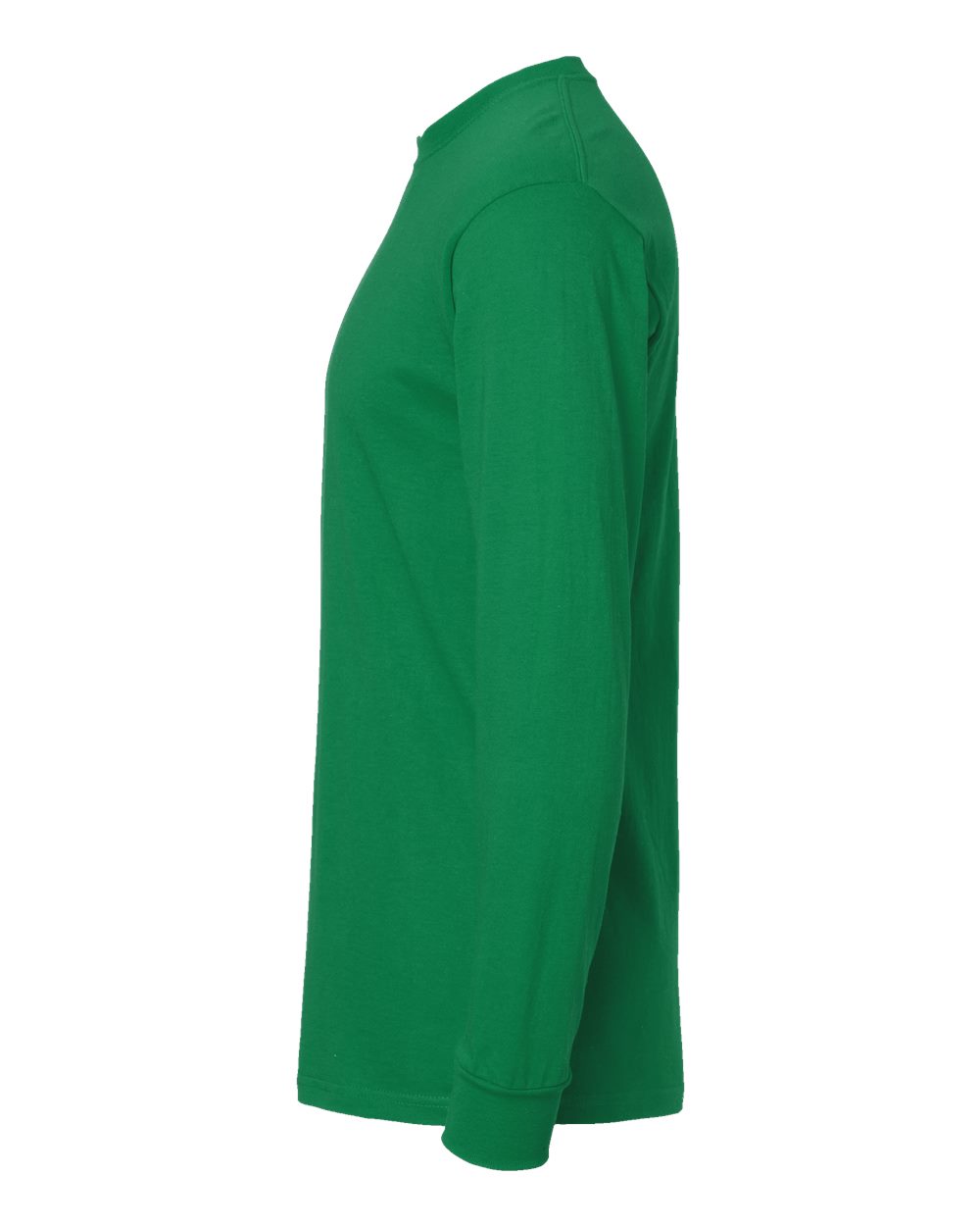 Gold Soft Touch Long Sleeve T-Shirt - DirectSide - B01742603 - Fine Kelly Green