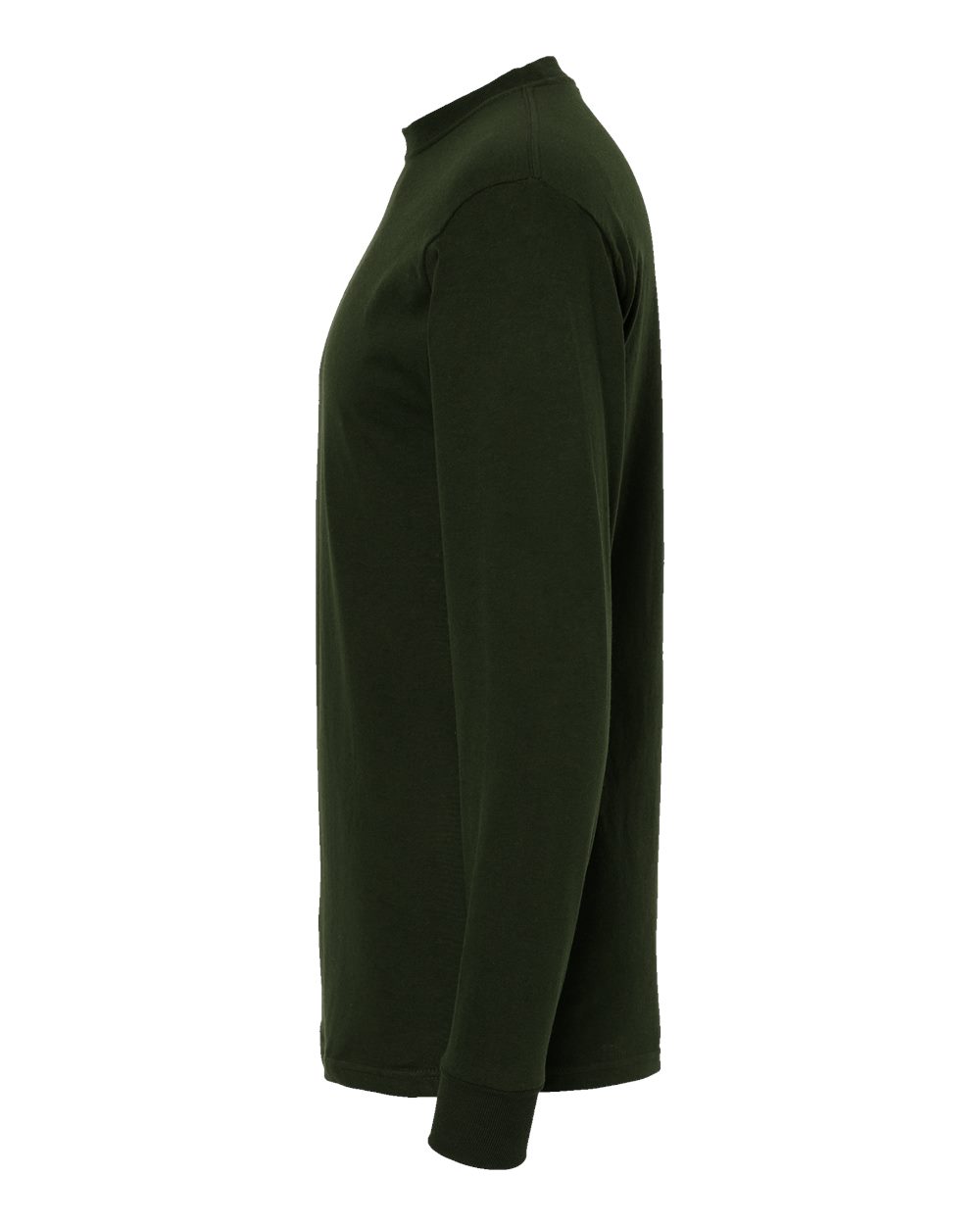 Gold Soft Touch Long Sleeve T-Shirt - DirectSide - B01742543 - Forest Green