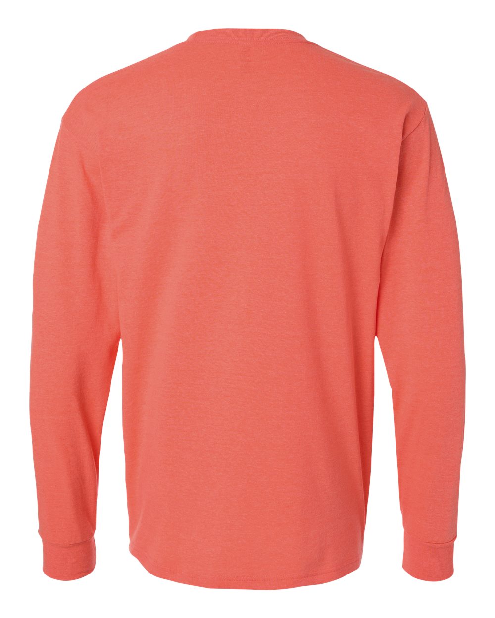 Gold Soft Touch Long Sleeve T-Shirt - Back - B01742283 - Heather Coral