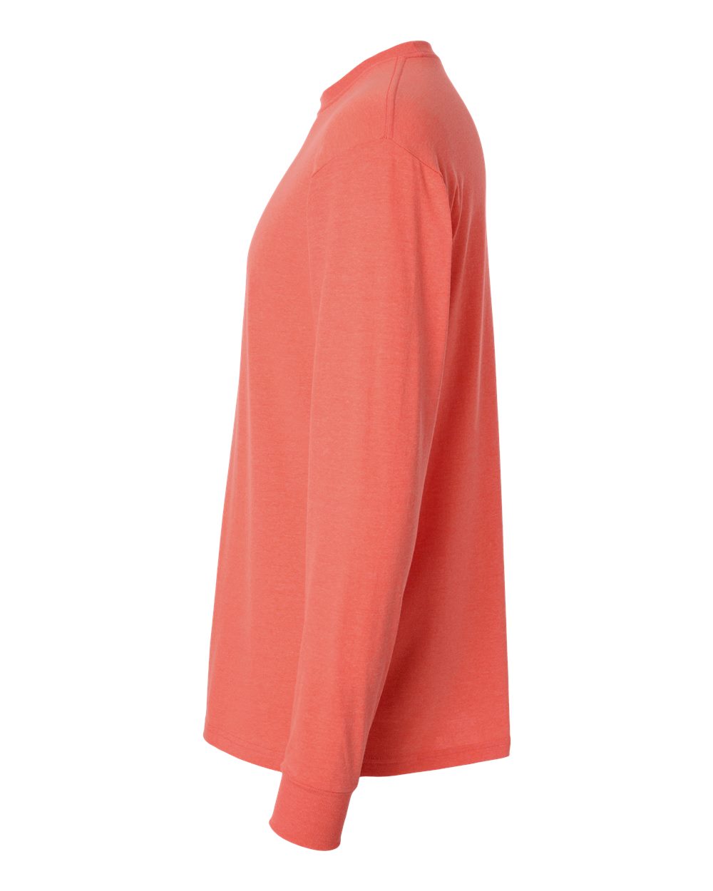 Gold Soft Touch Long Sleeve T-Shirt - DirectSide - B01742283 - Heather Coral