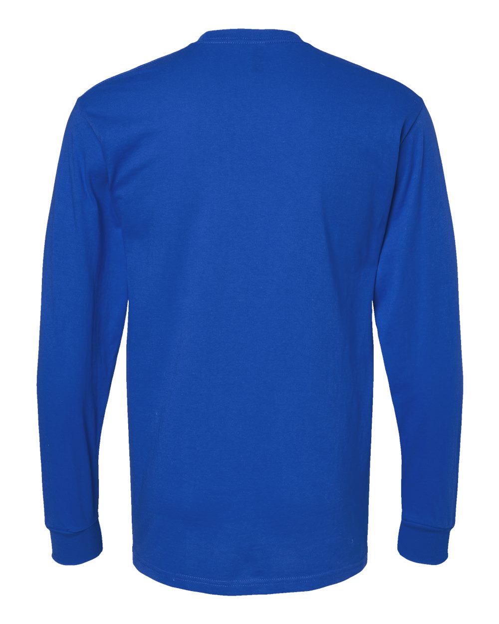 Gold Soft Touch Long Sleeve T-Shirt - Back - B01742763 - Royal
