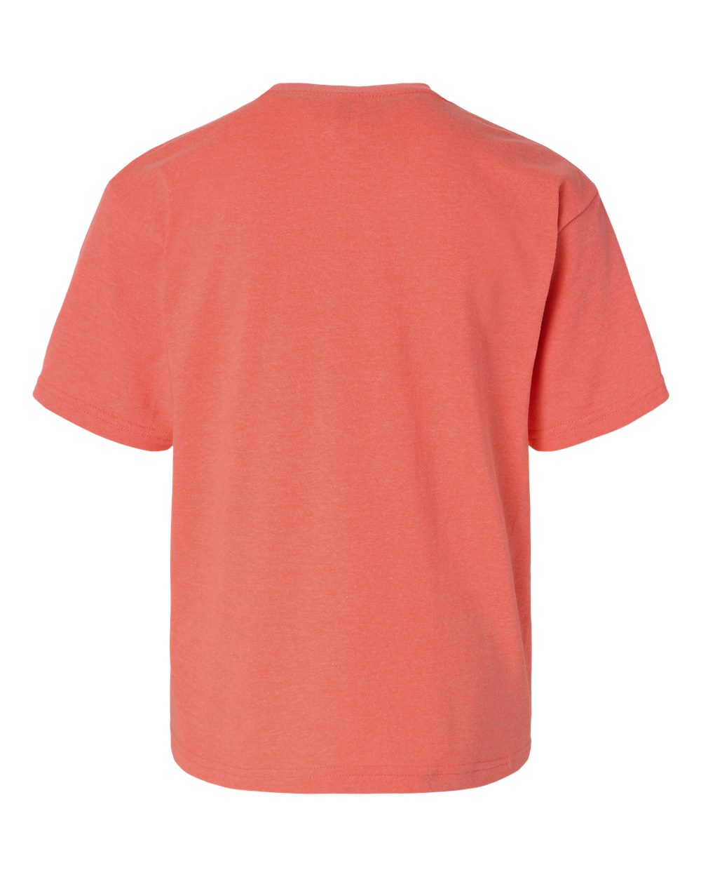 Youth Gold Soft Touch T-Shirt - Back - B01842282 - Heather Coral