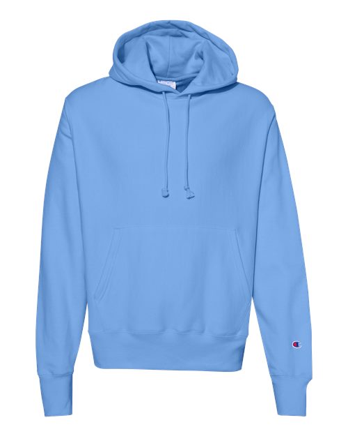 Unisex Reverse Weave® Hooded Sweatshirt - Front - B20484053 - Light Blue