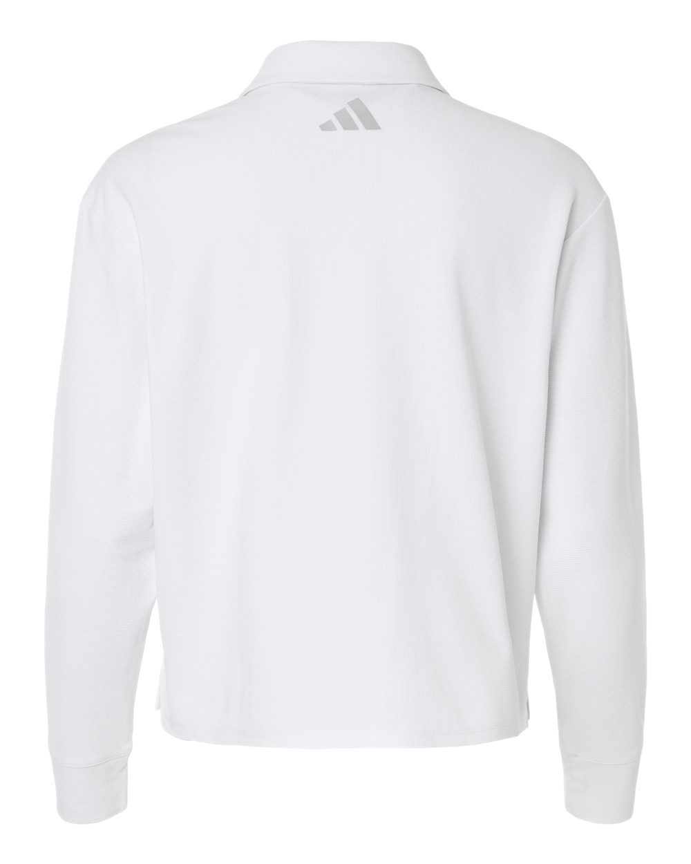 Women's Beyond Long Sleeve Loose Polo - Back - B13453002 - White