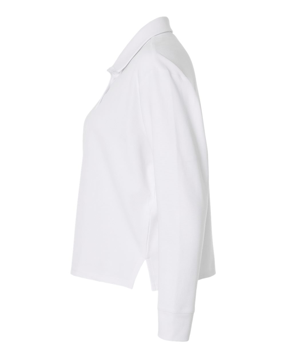Women's Beyond Long Sleeve Loose Polo - DirectSide - B13453002 - White