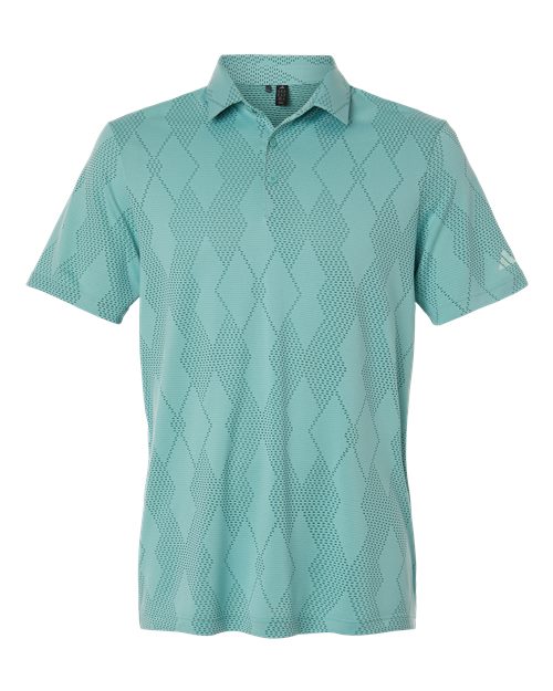 Men's Ultimate365 Textured Polo - Front - B11953043 - Mint Tone