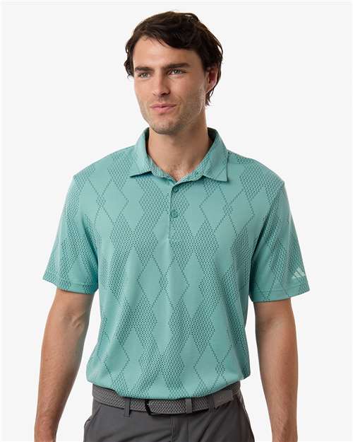 Men's Ultimate365 Textured Polo - OnModelFront - B11953043 - Mint Tone