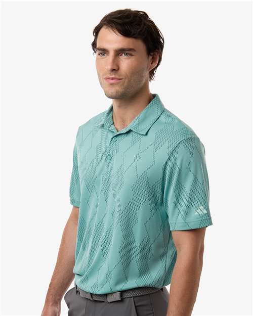 Men's Ultimate365 Textured Polo - OnModelSide - B11953043 - Mint Tone