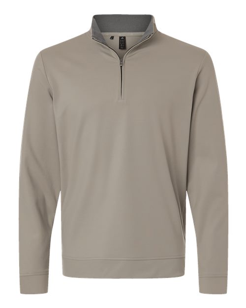 Men's Ultimate365 Classic Quarter-Zip Pullover - Front - B14953773 - Putty Beige