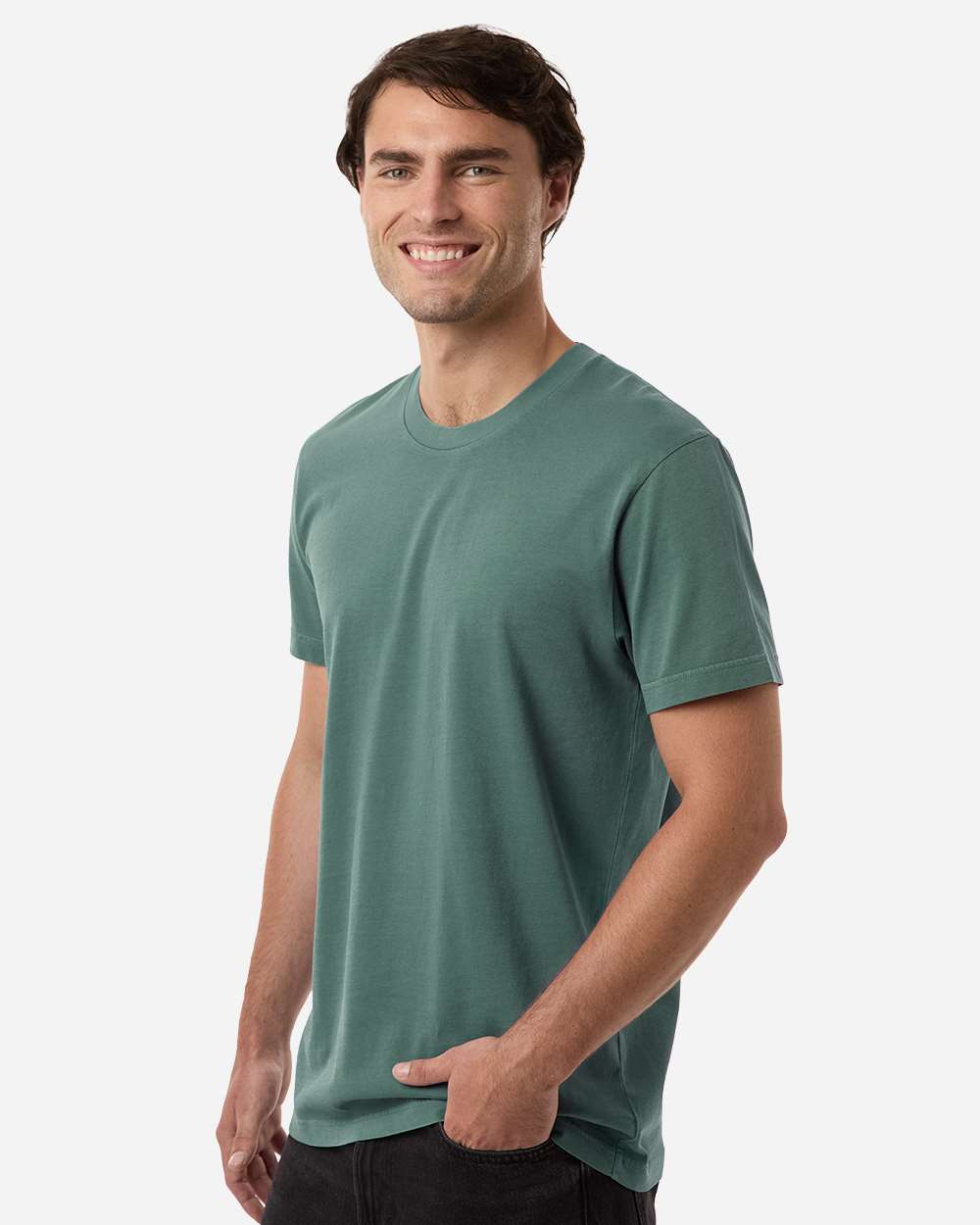 Premium Pigment-Dyed T-Shirt - OnModelSide - B00576232 - Pigment Alpine Green
