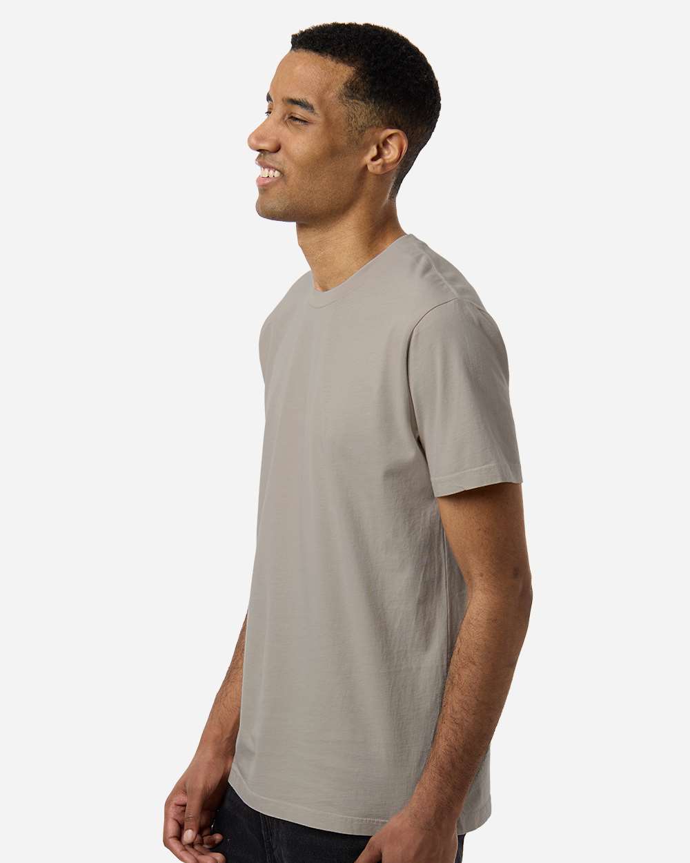 Premium Pigment-Dyed T-Shirt - OnModelSide - B00576092 - Pigment Cement