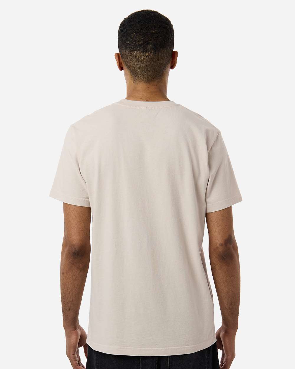 Premium Pigment-Dyed T-Shirt - OnModelBack - B00576112 - Pigment Ivory