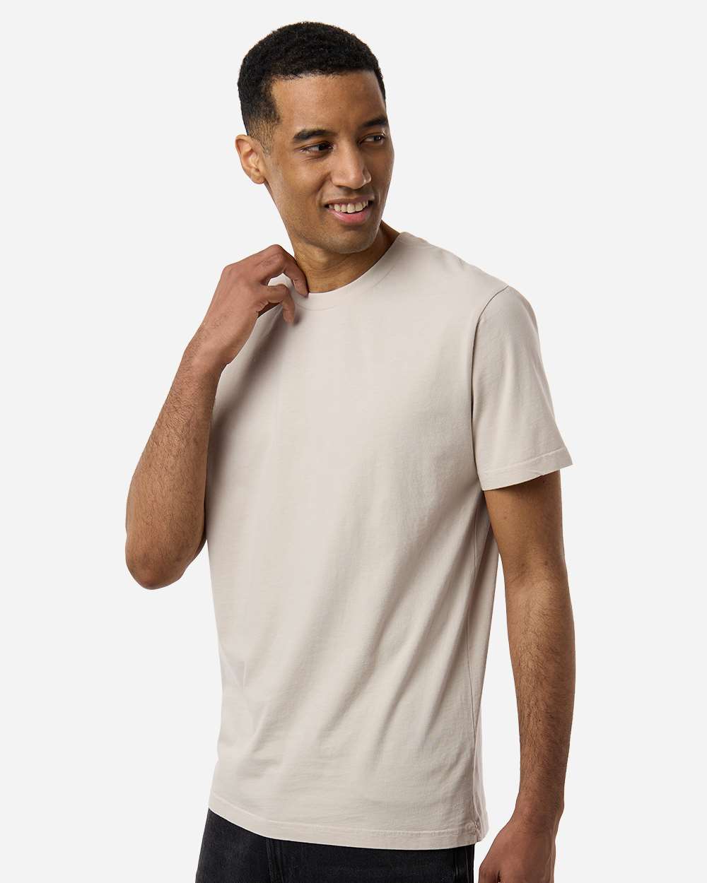 Premium Pigment-Dyed T-Shirt - OnModelSide - B00576112 - Pigment Ivory