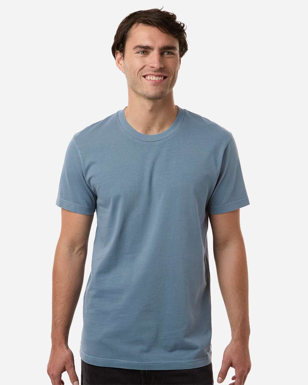 Premium Pigment-Dyed T-Shirt - OnModelFront - B00576652 - Pigment Slate Blue
