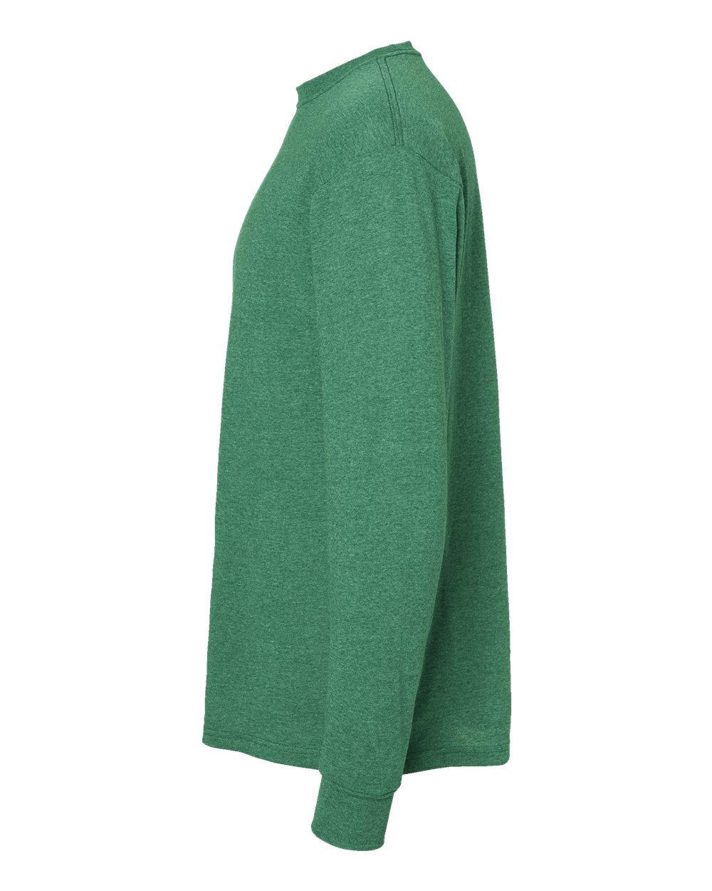 Gold Soft Touch Long Sleeve T-Shirt - DirectSide - B01742903 - Heather Kelly Green