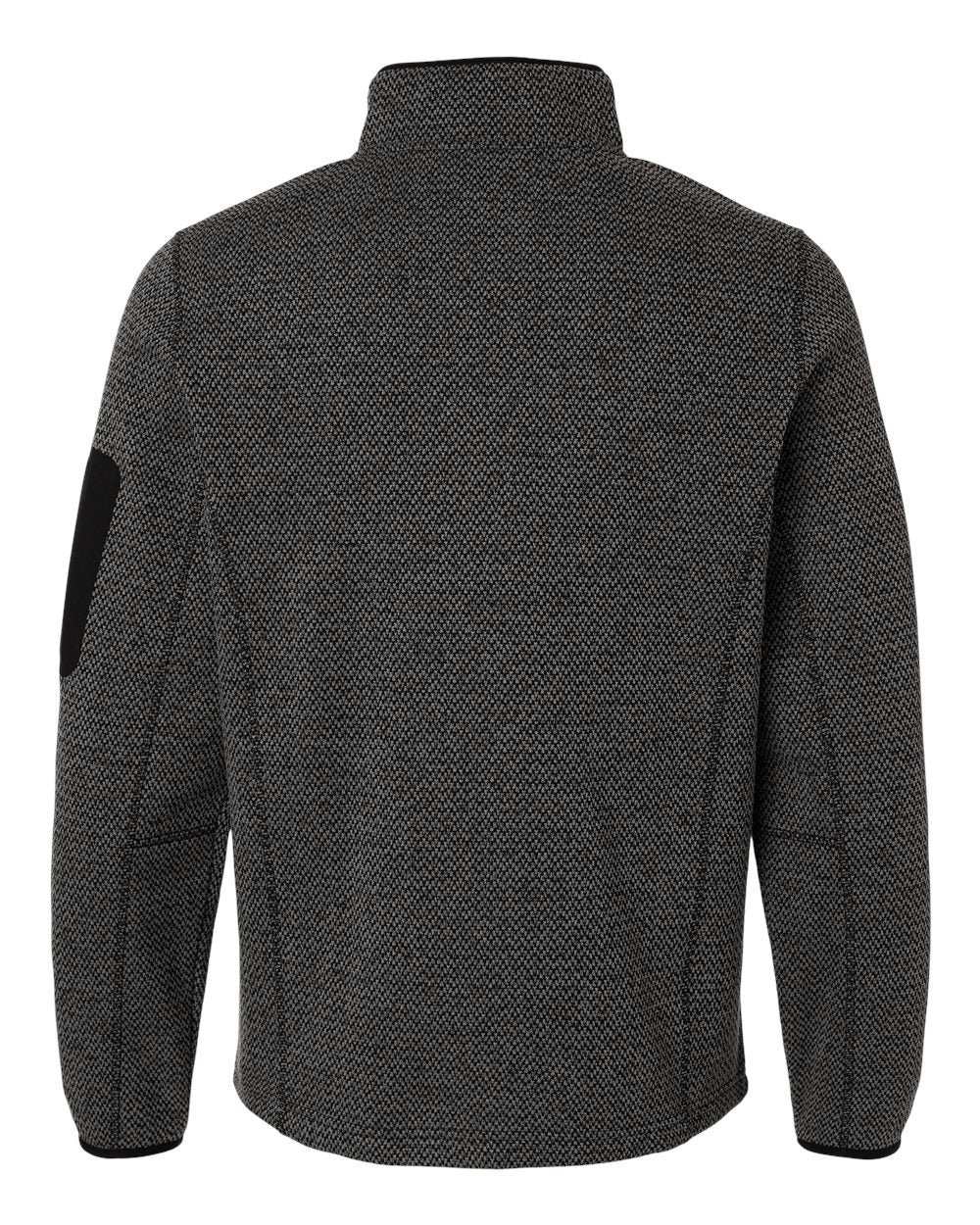 Men's Jasper Full-Zip Fleece Jacket - Back - B003D3503 - Black/ Grey