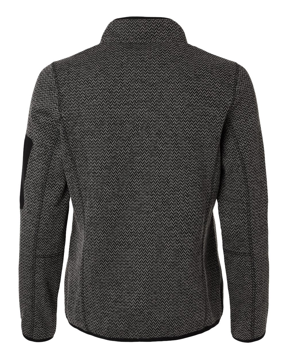 Women's Jasper Full-Zip Fleece Jacket - Back - B004D3502 - Black/ Grey