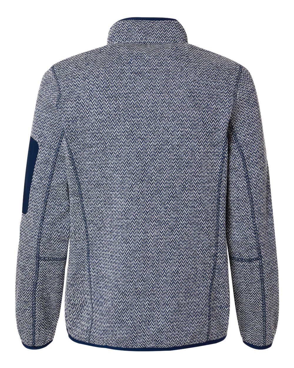 Women's Jasper Full-Zip Fleece Jacket - Back - B004D3652 - Classic Navy/ White